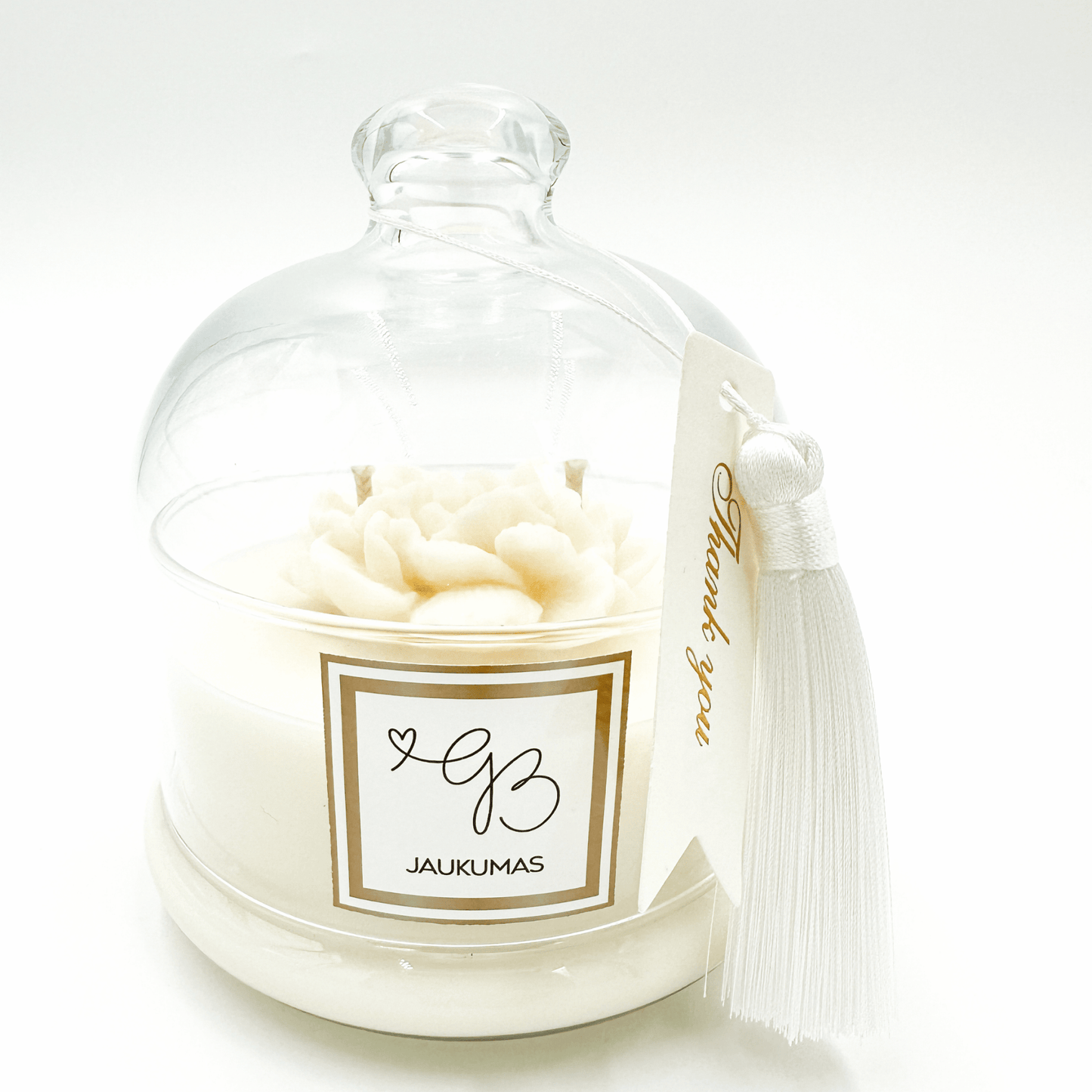 Natūralaus sojų vaško žvakė "Jauki liepsna"